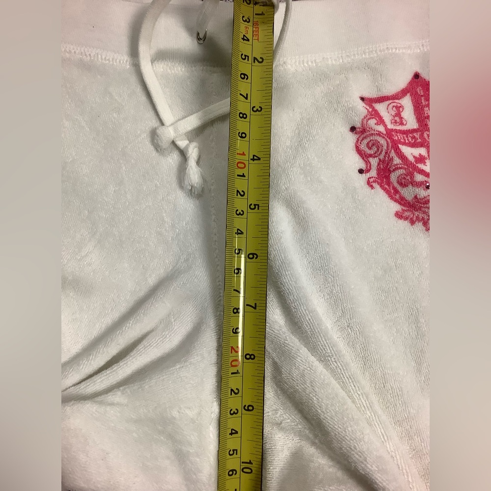 Juicy Couture 90s Terry Pants 36 x 33 Zip Up Hoodie Tracksuit - Picture 9 of 15